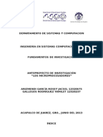 Anteproyecto Fund. Inv. Microprocesadores Isc 2013