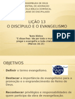 O Discípulo e o Evangelismo