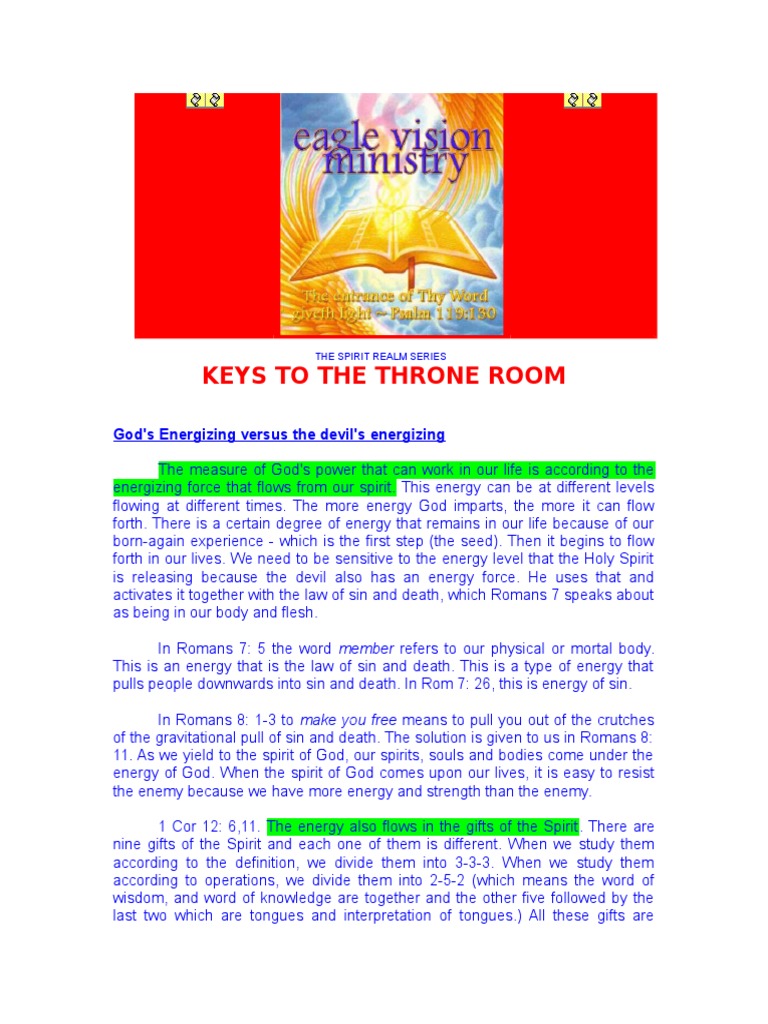 Keys To The Throne Room PDF