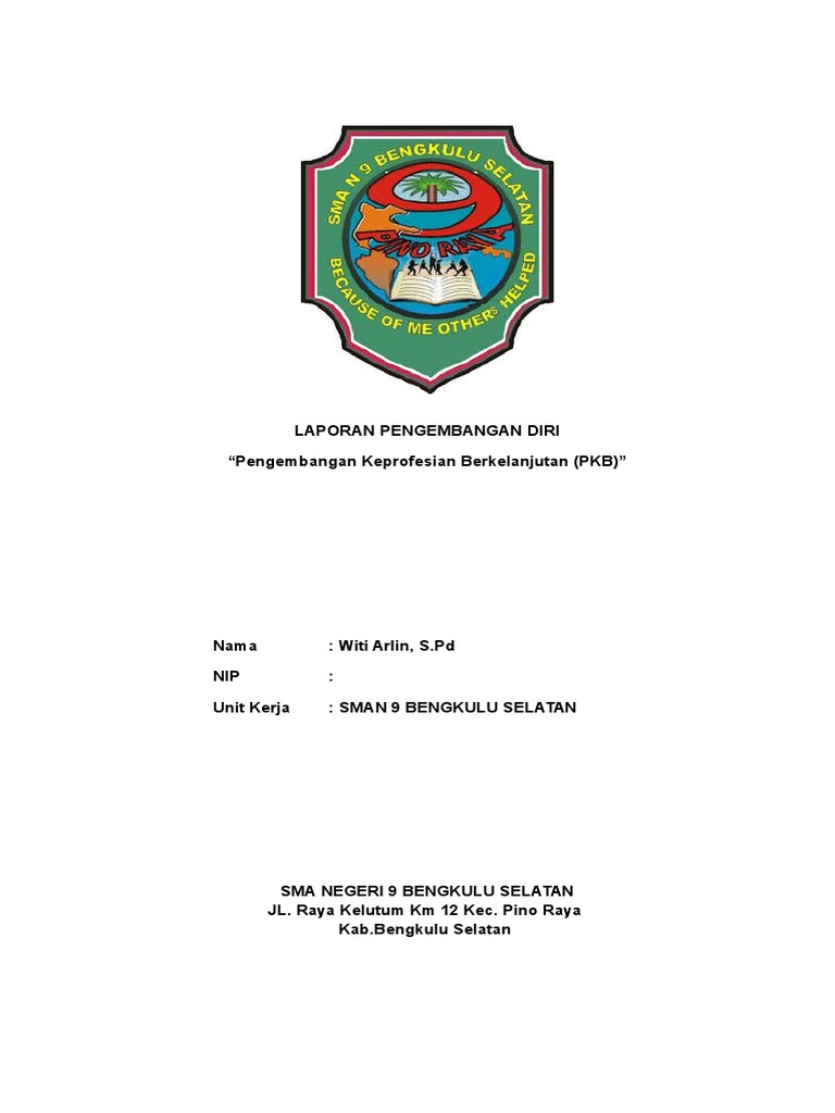 Contoh Laporan Pengembangan Diri Pkb Seputar Laporan