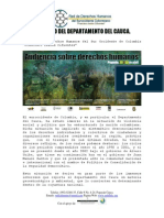 Contexto Departamento Del Cauca Primera Audiencia de Derechos Humanos