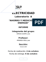 Informe #8 de Electricidad