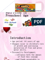 Nutrition For Preschool-Age Children