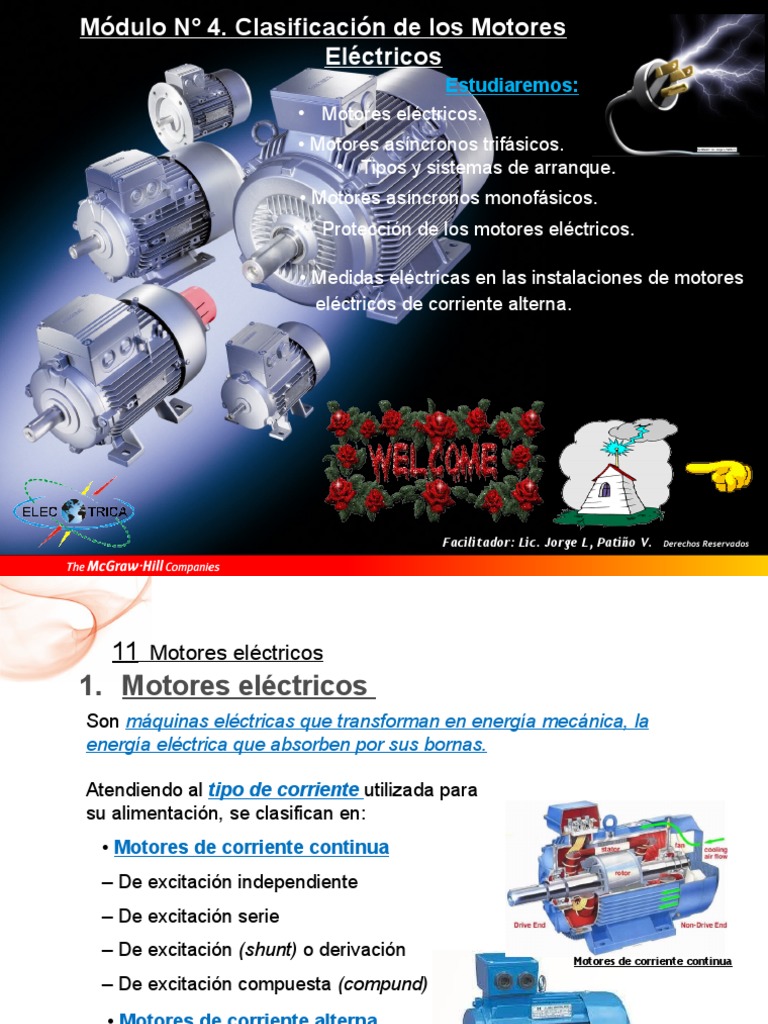 Módulo N°4 Clasificación de Los Motores Electricos | PDF