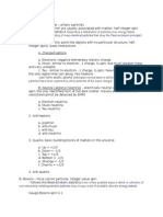 Particle Physics I. Elementary Particles - Unitary Particles