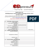 AYLE 2014 Application Form