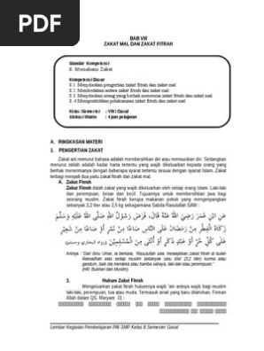 8 Zakat Fitrah Dan Zakat Maal