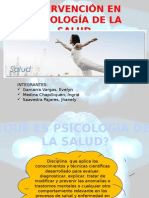 Intervención en Psicología de La Salud