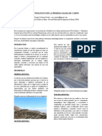 Informe Petrologico de La Primera Salida de Campo