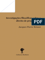 Investigações Filosóficas Sobre o Direito de Propriedade