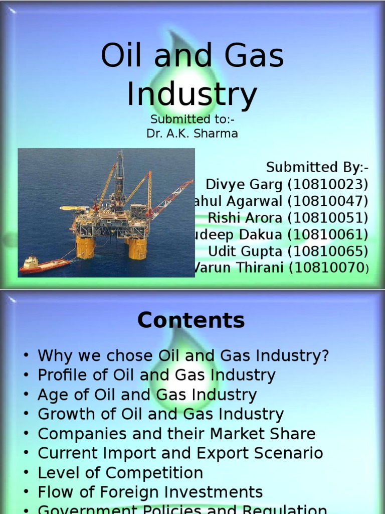 Overview of India's Oil and Gas Industry | PDF | Business | Finance ...