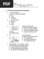 Download SOAL UTS BAHASA INDONESIA KELAS 2 SEMESTER 1pdf by Herliana Herawati SN283912234 doc pdf