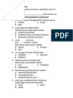 Soal Uh B Indonesia Kelas 2 Bab 3 Semester 1 PDF