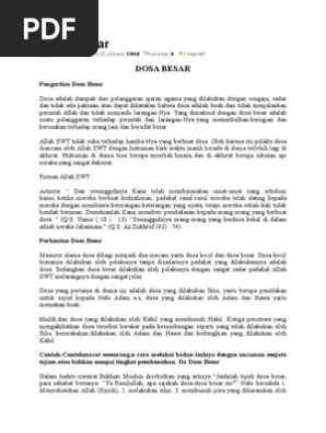 Dosa Besar Pdf