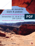 Affiche Slam Poésie