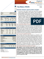 Tata Motors (TELCO) : Domestic Business Reports Positive Margins!