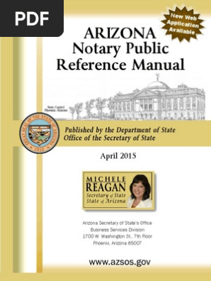 AZ Notary Public Reference Manual