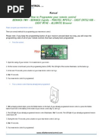 Manual Beninca TWV Beninca Cupido Prastel Mpstl2 Casit Erts21rb Casit Mt4e Allmatic Broover