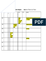 Production Schedule For Magazine