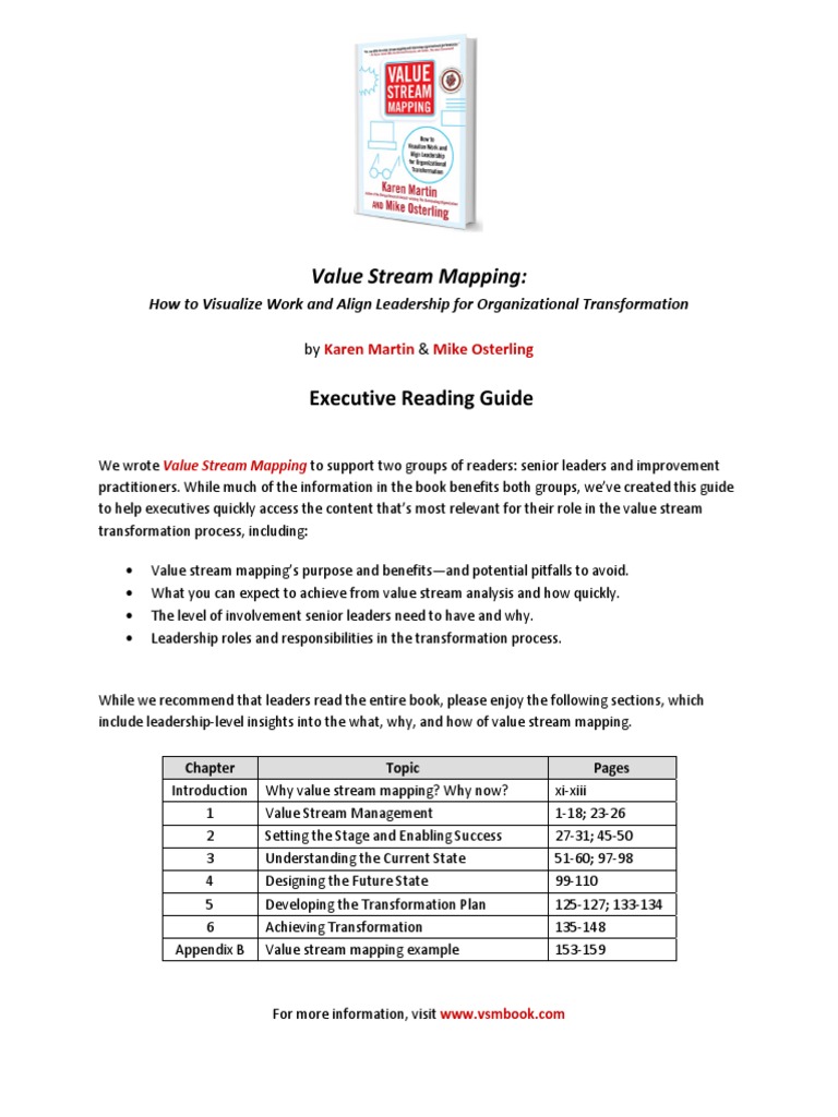 Executive Guide to Value Stream Mapping | PDF