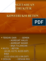 Pengetahuan Struktur-1 Beton