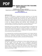 Download Instructional Media for Effective Teaching and Learning by AriPWibowo SN283940656 doc pdf