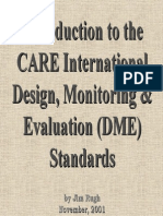 Introduction To The CARE Design, Monitoring and Evaluation Standards