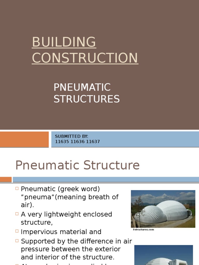 Overview of Pneumatic Structures | PDF | Roof | Fiberglass