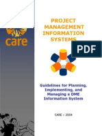 Guidelines for Planning, Implementing, And Managing a DME Information System