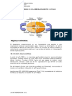 Ciclo de Deming o Ciclo de Mejoramiento Continuo