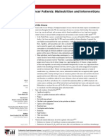 NRC - Evidence Based Care Sheet - CancerPatients - Malnutritionintervention