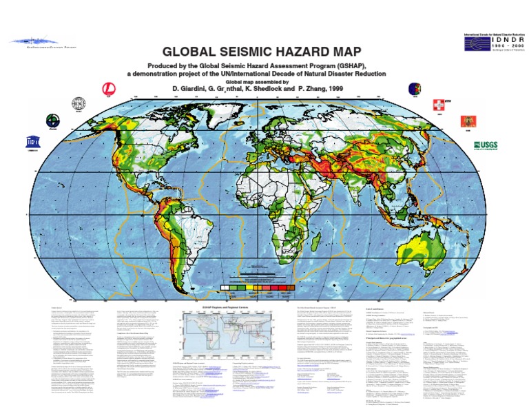 Gshap World Map Poster Download Free Pdf Earthquakes Seismology