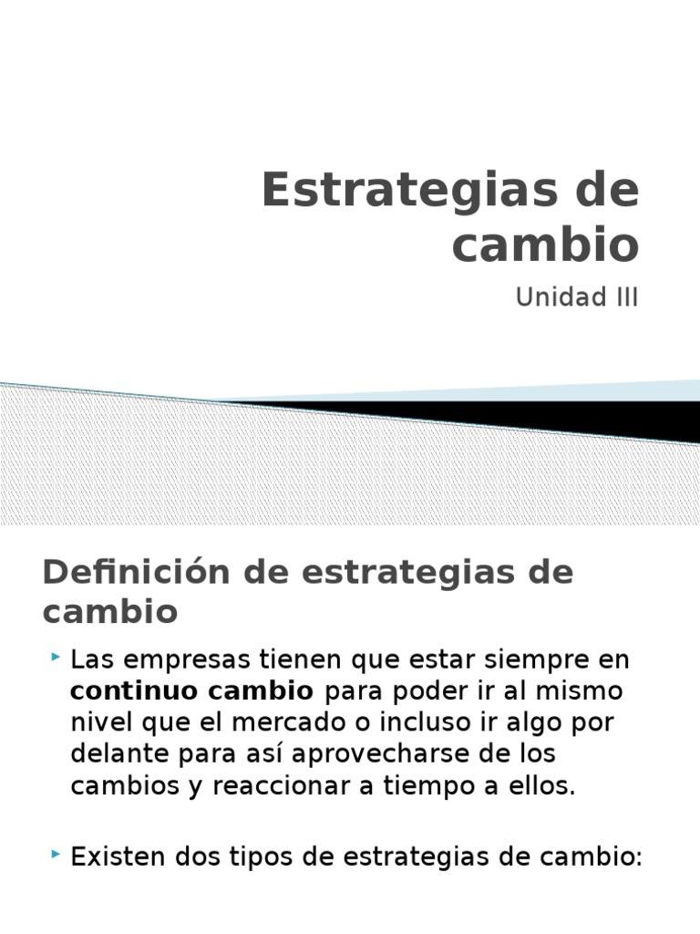Estrategias para el Cambio Organizacional | PDF | Creatividad ...