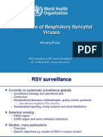 Surveillance of Respiratory Syncytial Viruses: Wenqing Zhang