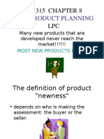 Ba 315 Chapter 8 New Product Planning