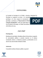 CONVOCATORIA OFICIAL DE PARTICIPACI+ôN REPENSANDO LA PSICOLOG+ìA