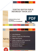 Integritas Sektor Publik oleh KPK 2014