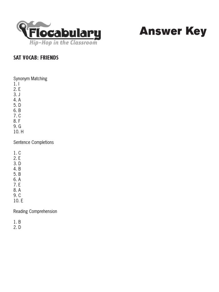 writing a thesis quiz flocabulary answer key