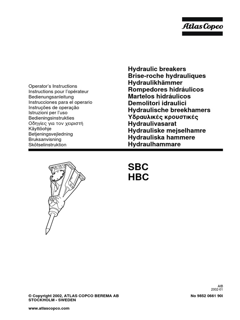 Manual Operac y Mantenim Series SBC - HBC | PDF | Rechargeable Battery ...