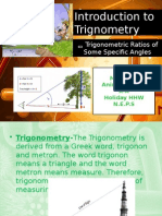 Maths Trigonometry X-A
