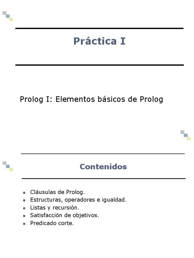 Practica I Prolog | PDF | Programa de computadora | Programación