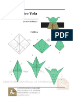 Mestre Yoda origami