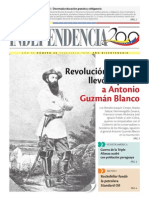 Revolución de Abril Llevó Al Poder A Antonio Guzmán Blanco