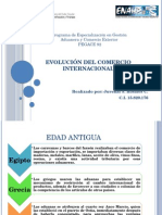 Evolución Del Comercio Internacional