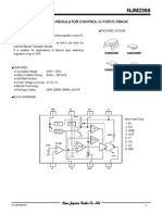 Switching Regulator Control Ic For Flyback: NJM2368D NJM2368M