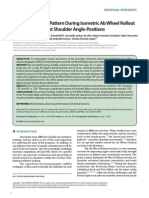 D58 - ME - Muscle Activation Pattern During Isometric Ab Wheel Rollout Exercise in Different Shoulder Angle-Positions - 2015