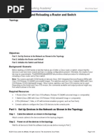 CCNA1 0.0.0.1 Lab - Initializing and Reloading A Router and Switch