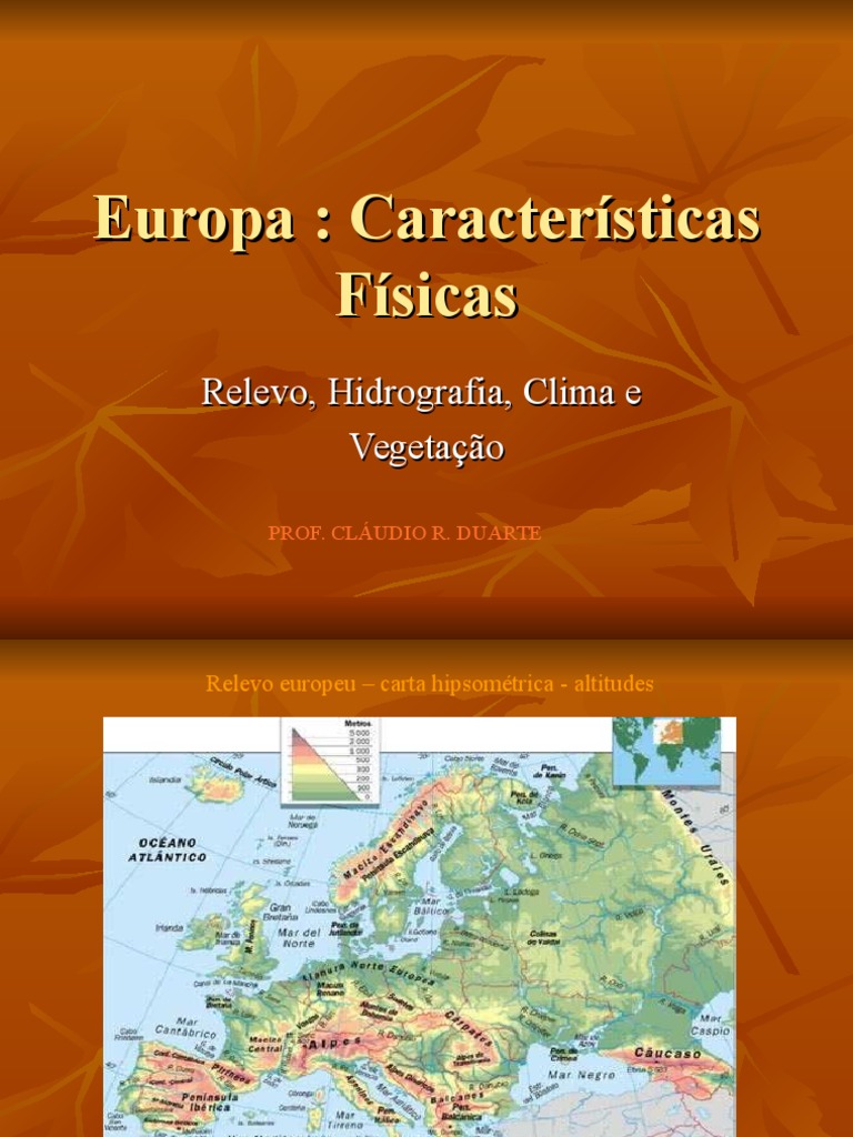 Europa - Geografia Física - Powerpoint | PDF | Clima temperado | Mar  Mediterrâneo, image size:768x1024