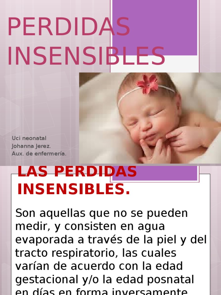 PERDIDAS INSENSIBLES