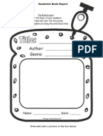 SANDWICH - Book Report Template 1 PDF